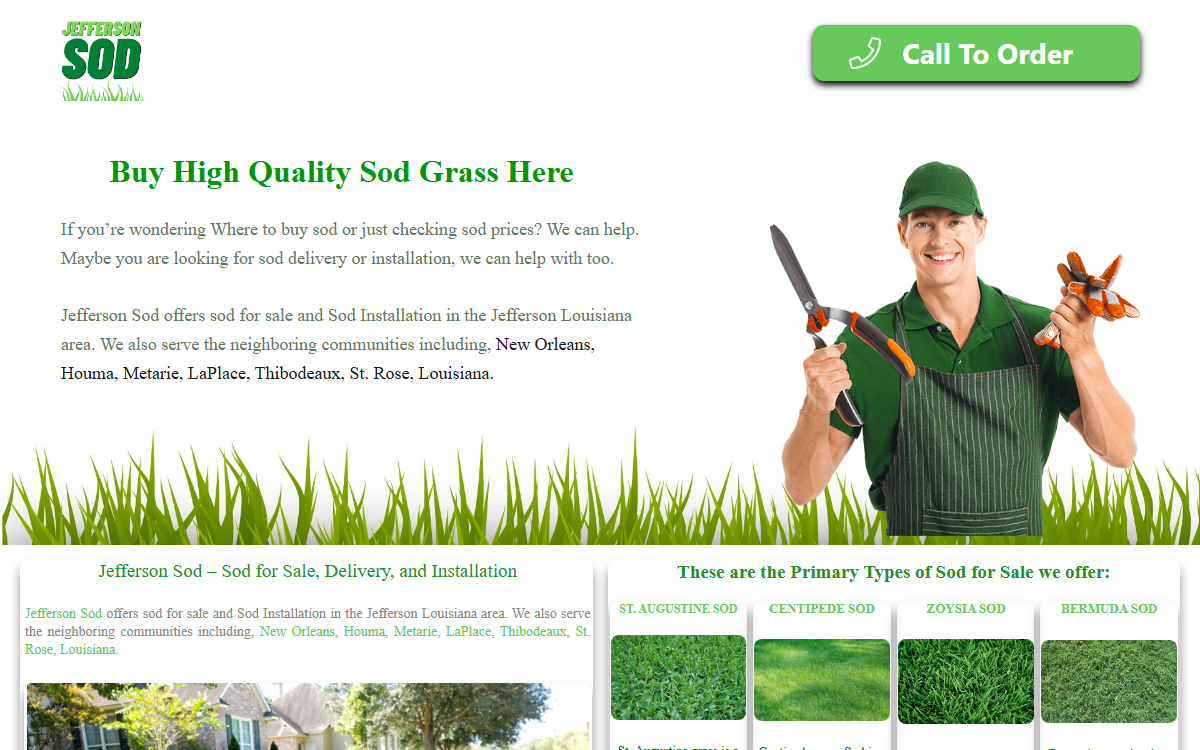 Jefferson Sod homepage